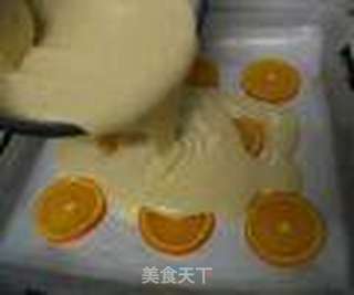 有水果的蛋糕【橙子蛋糕卷】的做法步骤:5