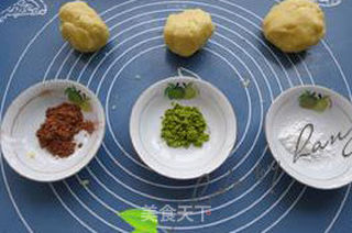 三色圈饼的做法步骤:4