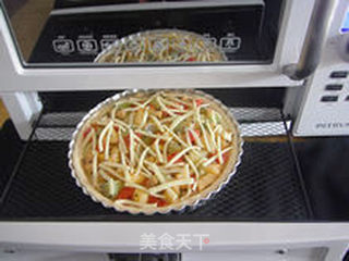 【奶香水果披萨】--- 和春天一样绚丽的美味的做法步骤:19