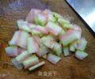 肉末西瓜皮豆腐羹的做法步骤:4