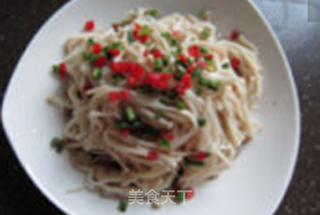 白灼金针菇的做法步骤:6