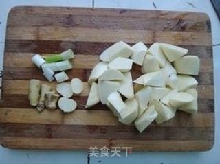 粽子烧茭白的做法步骤:2