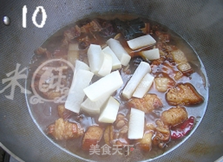 好吃不油腻——萝卜红烧肉的做法步骤:10