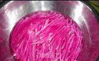 凉拌花心萝卜的做法步骤:5