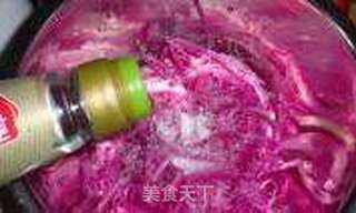凉拌花心萝卜的做法步骤:6