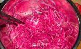 凉拌花心萝卜的做法步骤:7