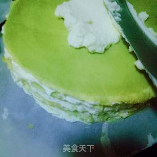 抹茶千层的做法步骤:12