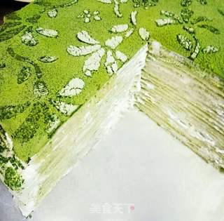 抹茶千层的做法步骤:14