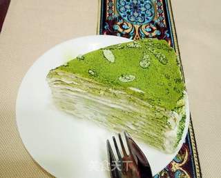 抹茶千层的做法步骤:15