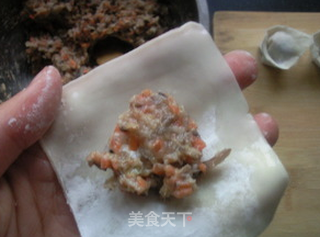 香菇鸡肉馄饨的做法步骤:8