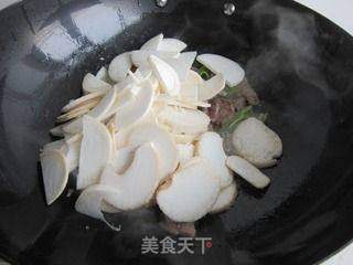 杏鲍菇炒烤肉的做法步骤:6