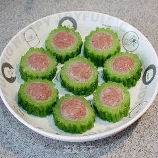 双重败火熬苦夏-----绿茶苦瓜酿的做法步骤:6