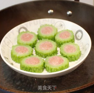 双重败火熬苦夏-----绿茶苦瓜酿的做法步骤:7