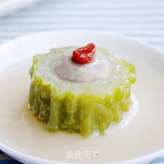 双重败火熬苦夏-----绿茶苦瓜酿的做法步骤:9