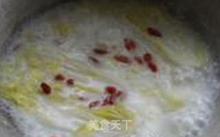 牛奶煨白菜的做法步骤:5