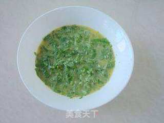 萝卜苗鸡蛋羹的做法步骤:7