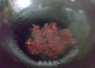 蒜苔炒牛肉的做法步骤：4