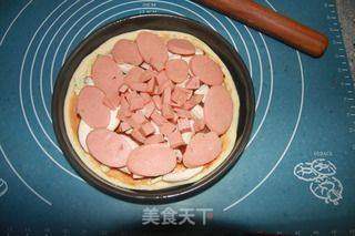 香菇火腿披萨的做法步骤:12