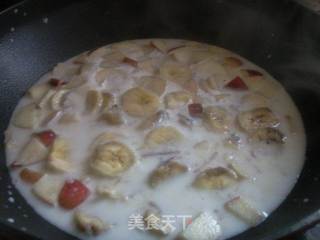 减肥晚餐——牛奶水果小火锅的做法步骤:7
