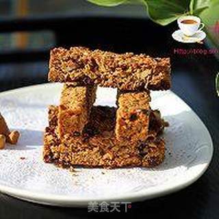 蔓越莓花生燕麦条的做法步骤:6