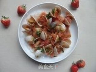 饭菜一锅出的番茄蛤蜊烩饭的做法步骤:8
