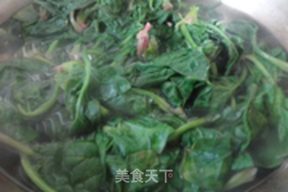 【菠菜拌粉皮】的做法步骤:2