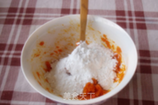 酒酿南瓜糯米圆的做法步骤:4