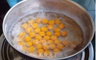 酒酿南瓜糯米圆的做法步骤:8