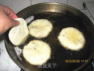 油炸红豆馅豆沙饼的做法步骤:12