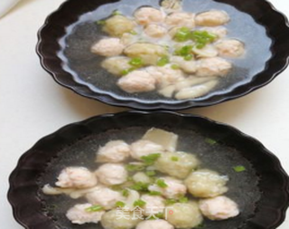 虾丸鸡皮汤的做法步骤:10
