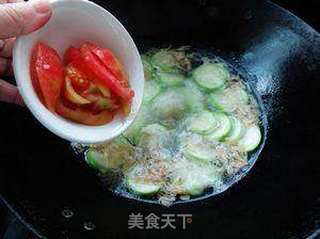 野虾皮丝瓜汤的做法步骤:7