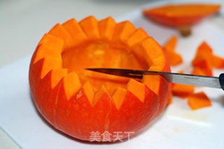 鲍汁咖喱南瓜珍菌的做法步骤:2