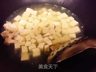 虾仁烩豆腐的做法步骤:7