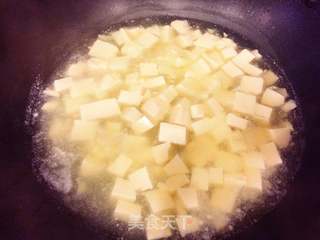 虾仁烩豆腐的做法步骤:9