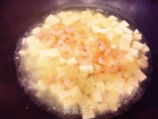 虾仁烩豆腐的做法步骤:10