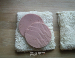 火腿口袋土司的做法步骤:4