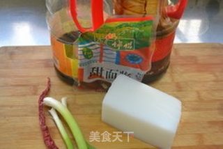 无肉也欢，北方小吃-【风味炒凉粉】的做法步骤：1