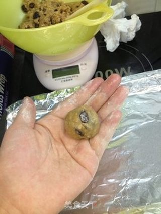 燕麦葡萄甜饼的做法步骤:6