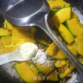 咸菜炒日本南瓜的做法步骤：9