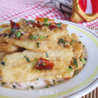 【盐酥鱼片】的做法步骤:12