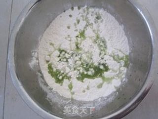 马蹄韭菜鸡蛋饺的做法步骤:6