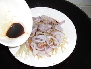 清蒸金针鱿鱼圈的做法步骤:6