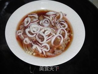 清蒸金针鱿鱼圈的做法步骤:7