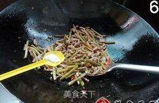 咸蒜苔炒肉的做法步骤：6