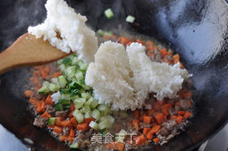 牛肉炒米饭的做法步骤:9