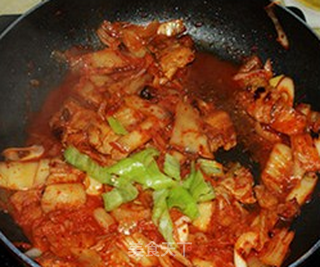 辣白菜炒五花肉的做法步骤:10