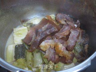 大俗大雅咸肉炖靠菜的做法步骤:8