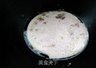肉末花生汤面条的做法步骤:6