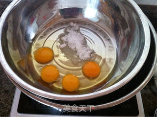 全麦海绵蛋糕--面包机版的做法步骤:4