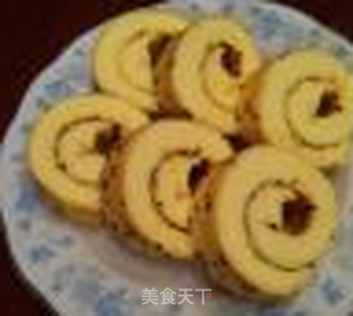 戚风蛋糕卷的做法步骤:19